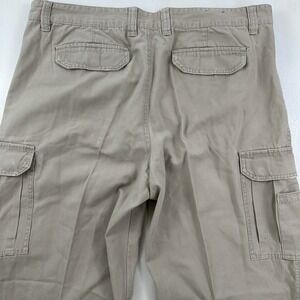 Vintage Plugg canvas Beige Cargo pants Men's 38x32  Pocket Streetwear Y2K Skater